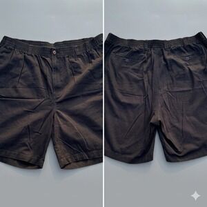 HB Men's Cotton Loose Fit Shorts 2 XL with Waistband Cooor Black